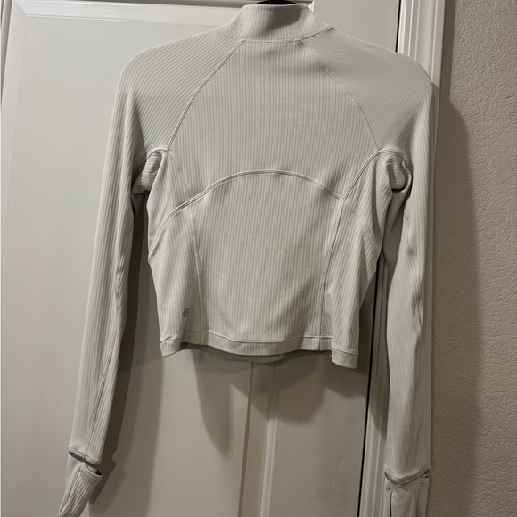Lululemon Ribbed Cropped Half Zip - Picture 2 of 6